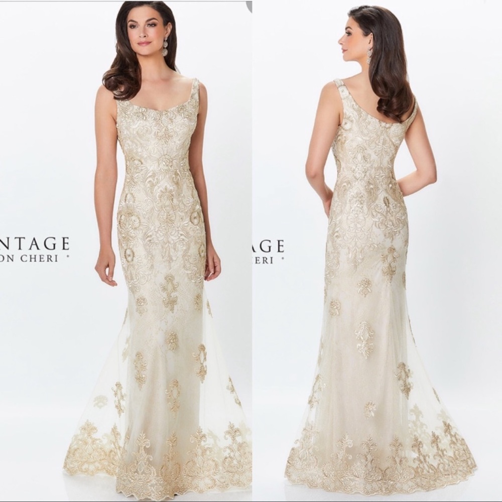 MONTAGE BY MON CHERI GOWN with sleeves!!